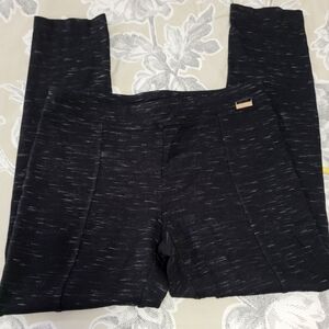 Calvin Klein Black & Grey Patterned Leggings Small